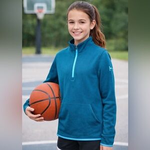 Under Armour Youth XL Loose Fit Quarter Zip Pullover